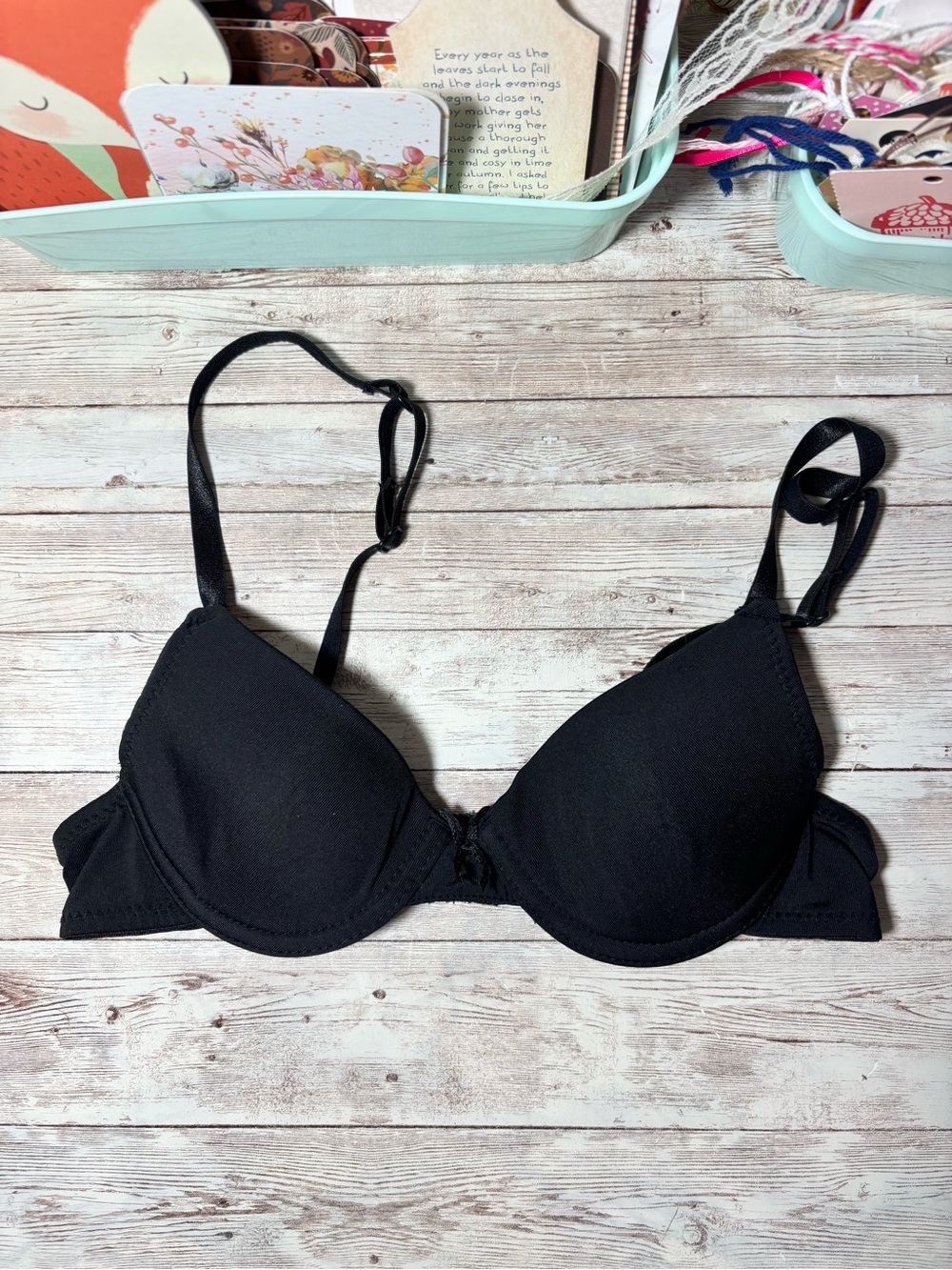 Bongo Girls Tween Black Bra Size 32A Essential Basics 2010s